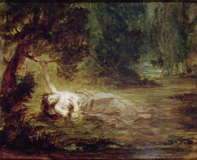 The Death of Ophelia by Ferdinand Victor Eugene Delacroix